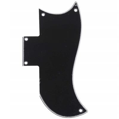 Pickguard Standard Pour Guitare Noire 3 Plis Plaque à Gratter Pour Basse De Guitare électrique Jazz Guitare électrique Composant