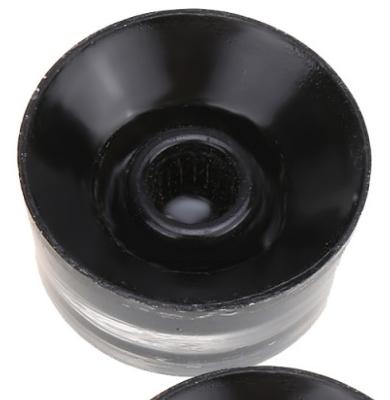 1 BOUTON LOUPE NOIR CERCLE ABALONE METRIQUE