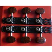 SCHALLER LYRA GRANDTUNE CLASSIC NOIR SATIN SNAKEWOOD AXES BLANCS ROLLER