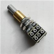 POTENTIOMETRE DUAL MINI DOUBLE ETAGE AUDIO 500K/500K SOLID SHAFT LAITON