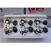 SCHALLER GRANDTUNE NICKEL BOUTONS EBENE 3x3 TETE AJOUREE