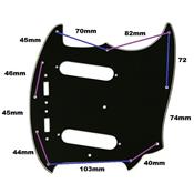 PICKGUARD MUSTANG US PARCHMENT