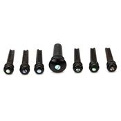 6 CHEVILLES BOIS EBENE ABALONE INLAY 5.3mm D'ADDARIO