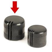 1 BOUTON DOME SANDBERG NOIR STANDARD 17,1x16x6mm