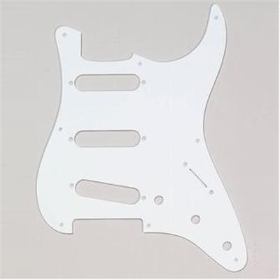 PICKGUARD SSS 8 TROUS BLANC 1 PLI 1.5mm