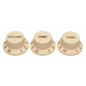 3 BOUTONS STRAT AGED FENDER
