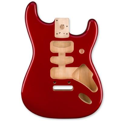 CORPS FENDER DELUXE SERIES STRAT HSH CANDY APPLE RED