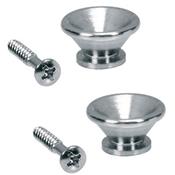 2 ATTACHE-COURROIE CHROME VINTAGE 17mm