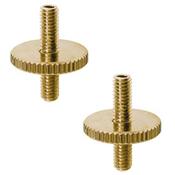 PAIRE D'INSERTS CHEVALET TYPE TUNOMATIC 4mm DORES