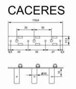MECANIQUES CLASSIQUE "CACERES" BRONZE AXE DORÉ IVOIRE