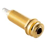 PRISE BARREL STEREO MEC DOREE AVEC ATTACHE-COURROIE
