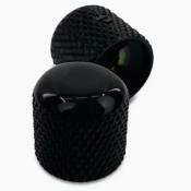 2 BOUTONS DOME NOIRS ALLPARTS 18,5x18.5x6.35mm