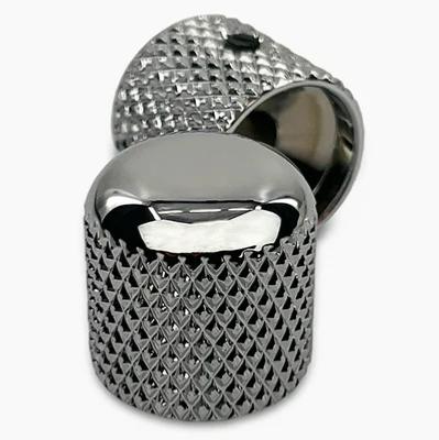 2 BOUTONS DOME CHROME ALLPARTS 18,5x18.5x6.35mm