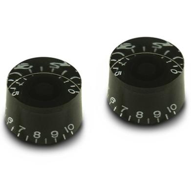 2 BOUTONS LOUPE NOIRS  HAUT GIBSON 1950-52 US