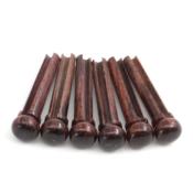 6 CHEVILLES GUITARE BOIS PALISSANDRE 5,3mm
