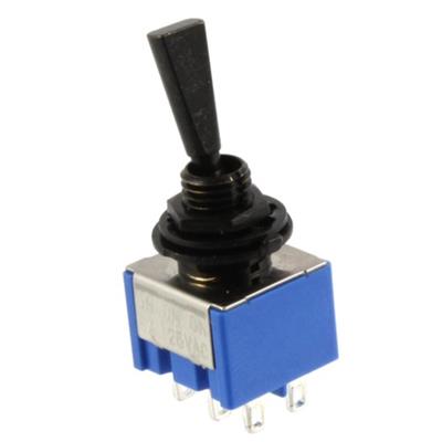 EP-0082-003 Black On Off On Mini Switch DPDT