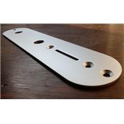 PLAQUE CONTROLE TELECASTER SATIN CHROME US + VIS 34mm/9.6mm