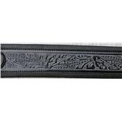 COURROIE GUITARE GAUCHO CARVED STELLAR NOIRE (65mm)