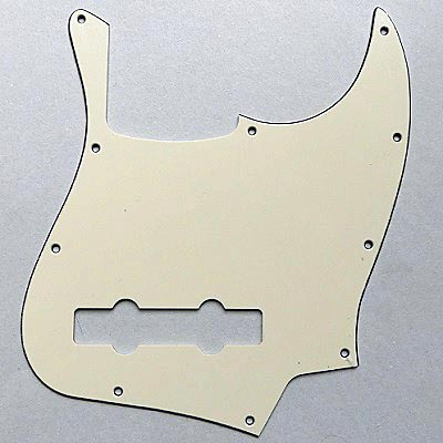 PICKGUARD JAZZ BASS 5 CORDES CREME 3 PLIS