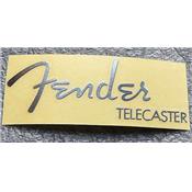 LOGO FENDER TELECASTER AUTOCOLLANT ARGENT