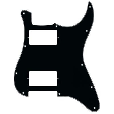 PICKGUARD STRAT HH NOIR SANS PERCAGE CONTROLE HOSCO