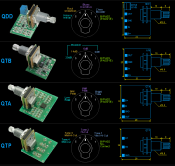 POTENTIOMETRE QUADRA TONE ROTARY 5 POSITIONS ARTEC QTA