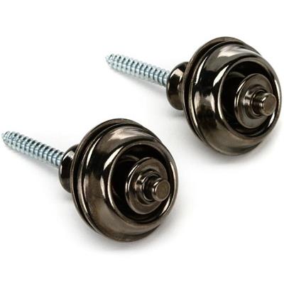 2 ATTACHE-COURROIE DUNLOP DUAL DESIGN STRAPLOK BLACK NICKEL