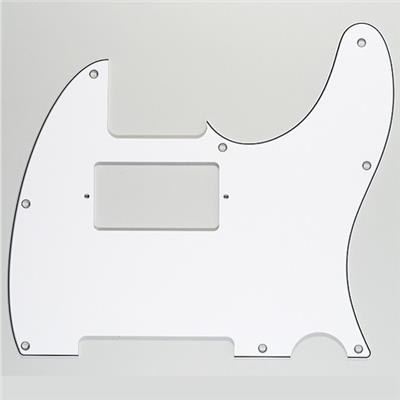 PICKGUARD TELE BLANC 5 TROUS H HUMBUCKER HOSCO