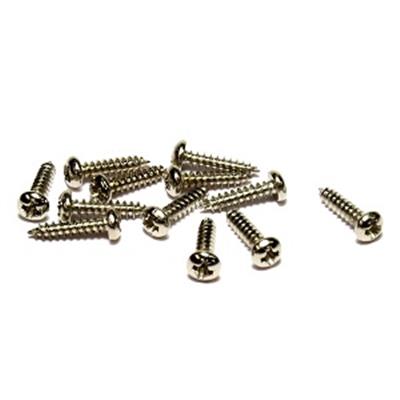 SET OF 2 NICKEL SCREWS FOR TRUSS ROD COVER 2.2x11.5mm