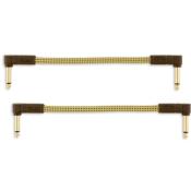 2 CABLES PATCH COURTS 15cm COUDES FENDER TWEED