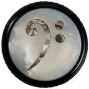 1 BOUTON DOME ROUND WARWICK NOIR CLE DE FA