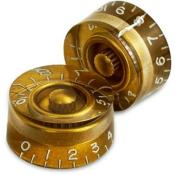 2 BOUTONS LOUPE DORES VINTAGE US ALLPARTS