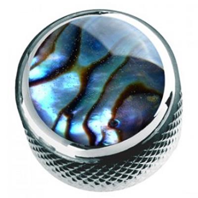 1 BOUTON DOME CHROME TOP ABALONE 6.35mm