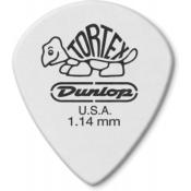 12 MEDIATORS DUNLOP TORTEX JAZZ III WHITE 1.14mm