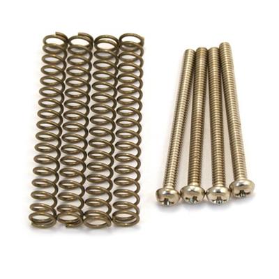 4 VIS REGLAGE HUMBUCKER METRIQUE NICKEL + RESSORTS 34x2,90mm