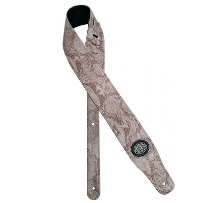 COURROIE GUITARE GAUCHO COBRA WHITE