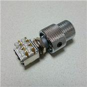 POTENTIOMETRE MINI DOUBLE ETAGE AUDIO 500K/500K SOLID SHAFT