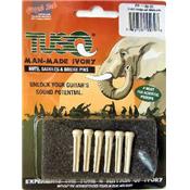 6 CHEVILLES GRAPH TECH PP-1122-00 IVOIRE ARTIFICIEL POINT NOIR 5.1mm