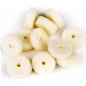 12 FEUTRES ATTACHE-COURROIE FENDER BLANCS