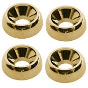 4 ALVEOLES PLAQUE MANCHE 14x5mm DOREES