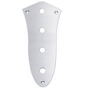 PLAQUE DE CONTROLE JAZZ BASS NICKEL 4 TROUS 9.5mm