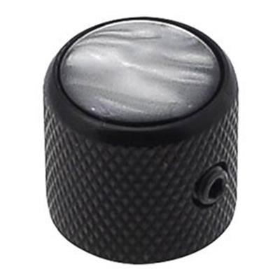 1 BOUTON DOME NOIR TOP BLACK PEARL 6mm