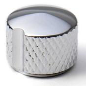 1 BOUTON DOME ARRONDI GOLDO CHROME 18x14.5mm