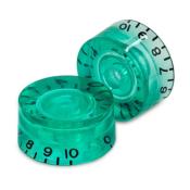 2 BOUTONS LOUPE VERT TRANSLUCIDE US