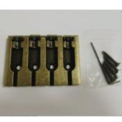 CHEVALET BASSE 4 CORDES TYPE HIPSHOT ANTIQUE BRASS