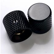 1 BOUTON DOME PLAT NOIR 19x19x6mm