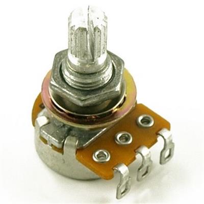 POTENTIOMETRE MINI AUDIO 25K SPLIT SHAFT MINI ALPHA US 18mm