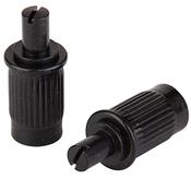 PAIRE GROS INSERTS IMPORT NOIRS 12/6mm