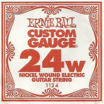6 CORDES A L'UNITE ERNIE BALL SLINKY GAUGE 24 CORDE FILEE