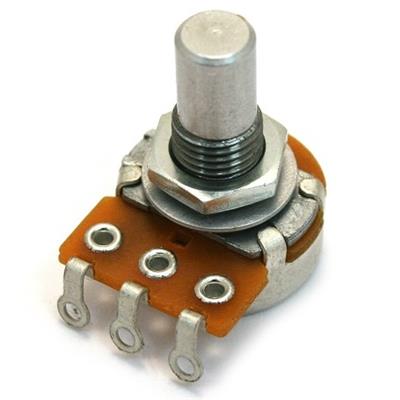 ALPHA Potentiometer, Small size, A500K 15mm Solid shaft
